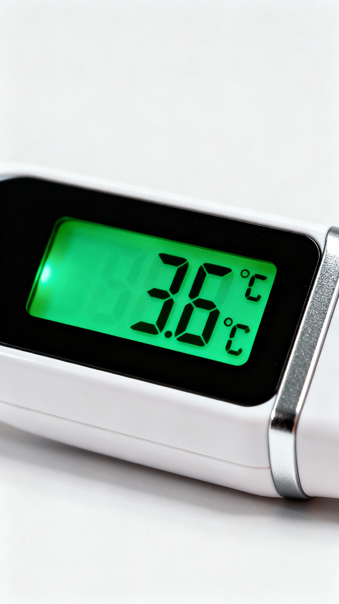 digital thermometer reading