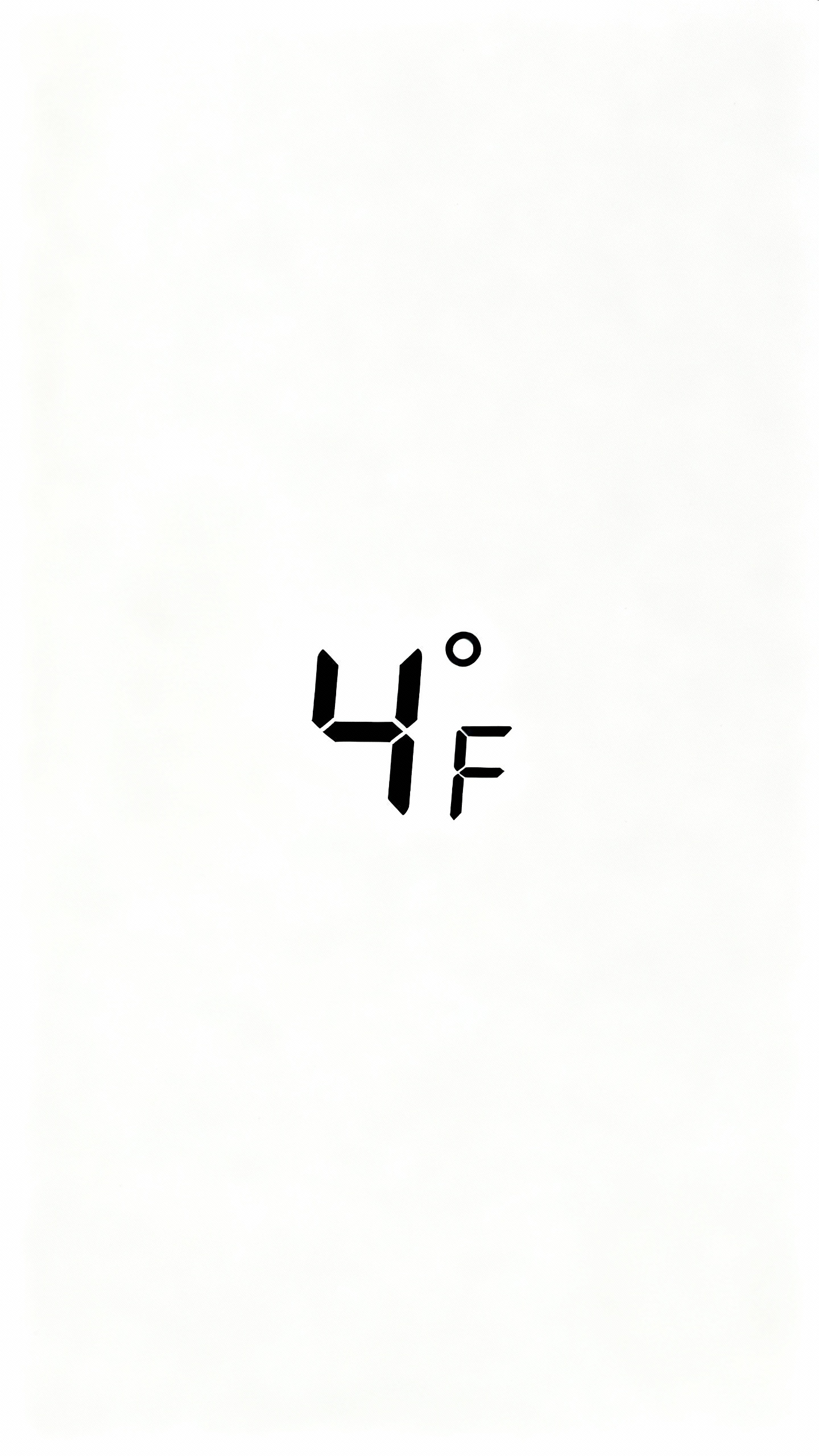 4°F on white background