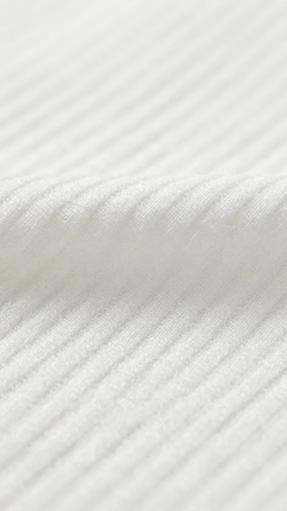 Macro shot of moisture-wicking crib sheet fabric fibers under light